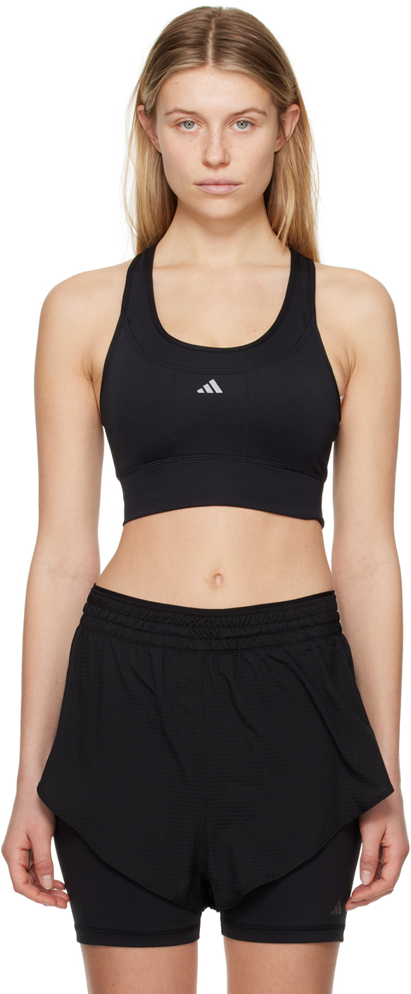 adidas Originals Black Bonded Sport Bra adidas Originals