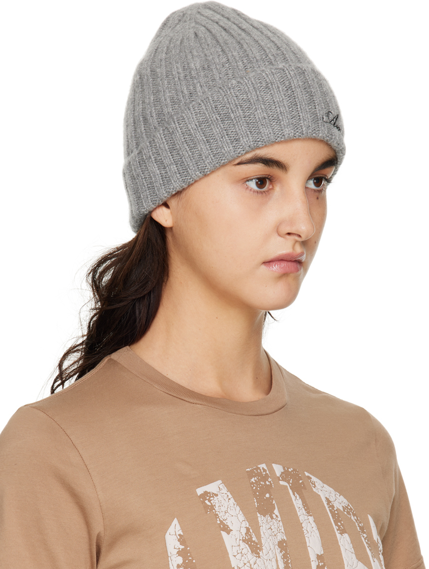 AMIRI Gray Script Beanie Amiri