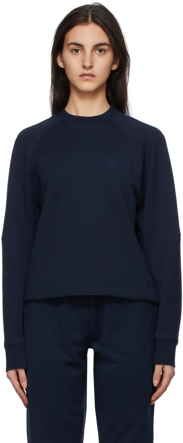 Y-3 Navy Classic Logo Sweatshirt Y-3