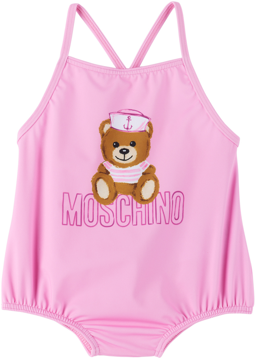 Moschino Baby Pink Sailor Teddy Bear OnePiece Swimsuit Moschino