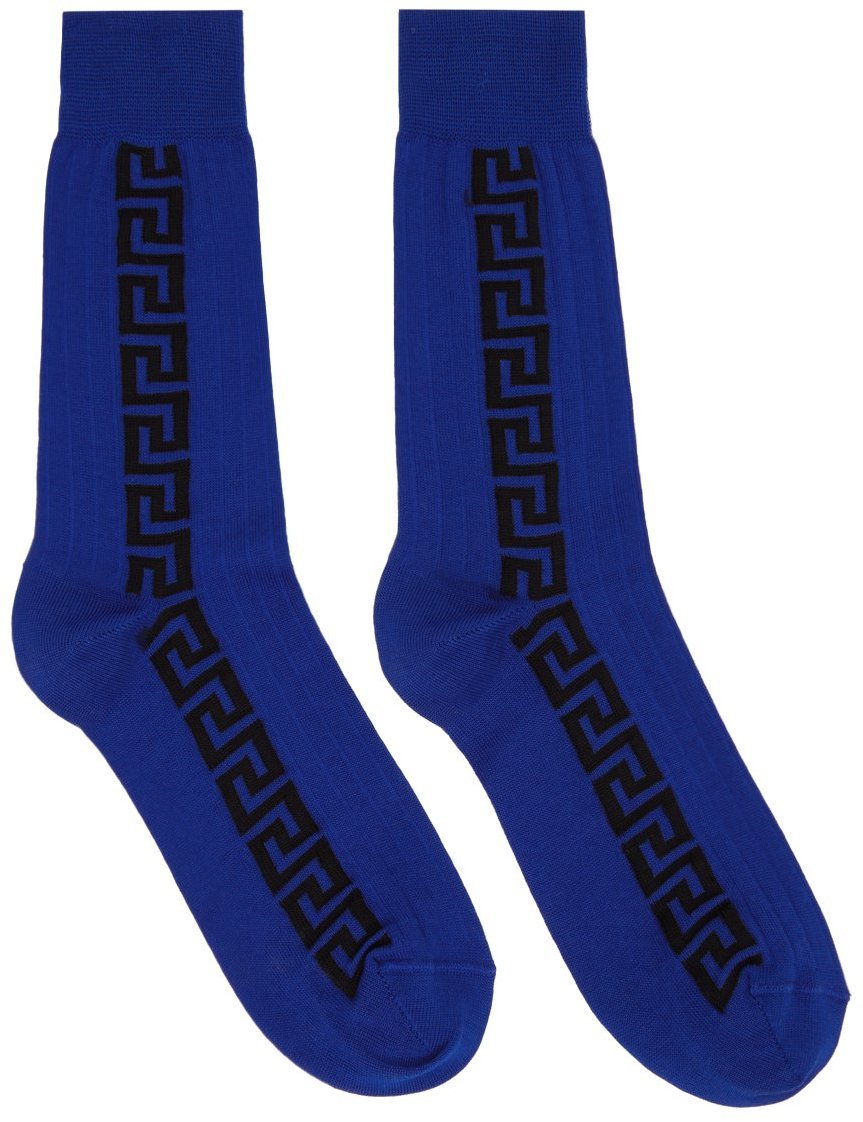 blue versace socks