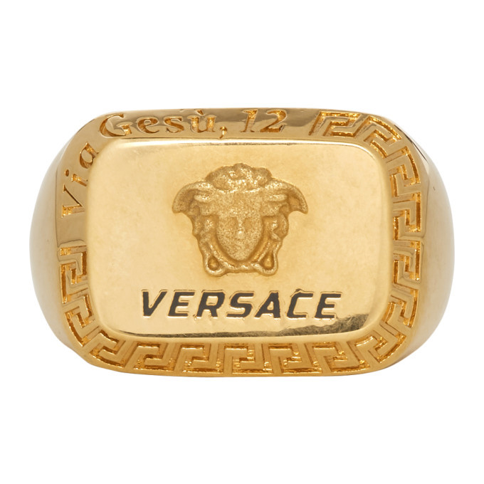 versace square ring