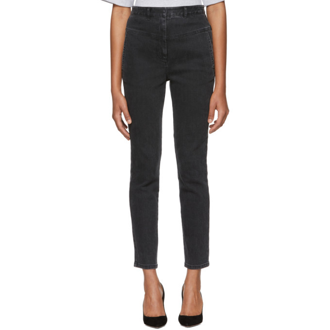Tibi Black Jamie Flat Front Jeans Tibi