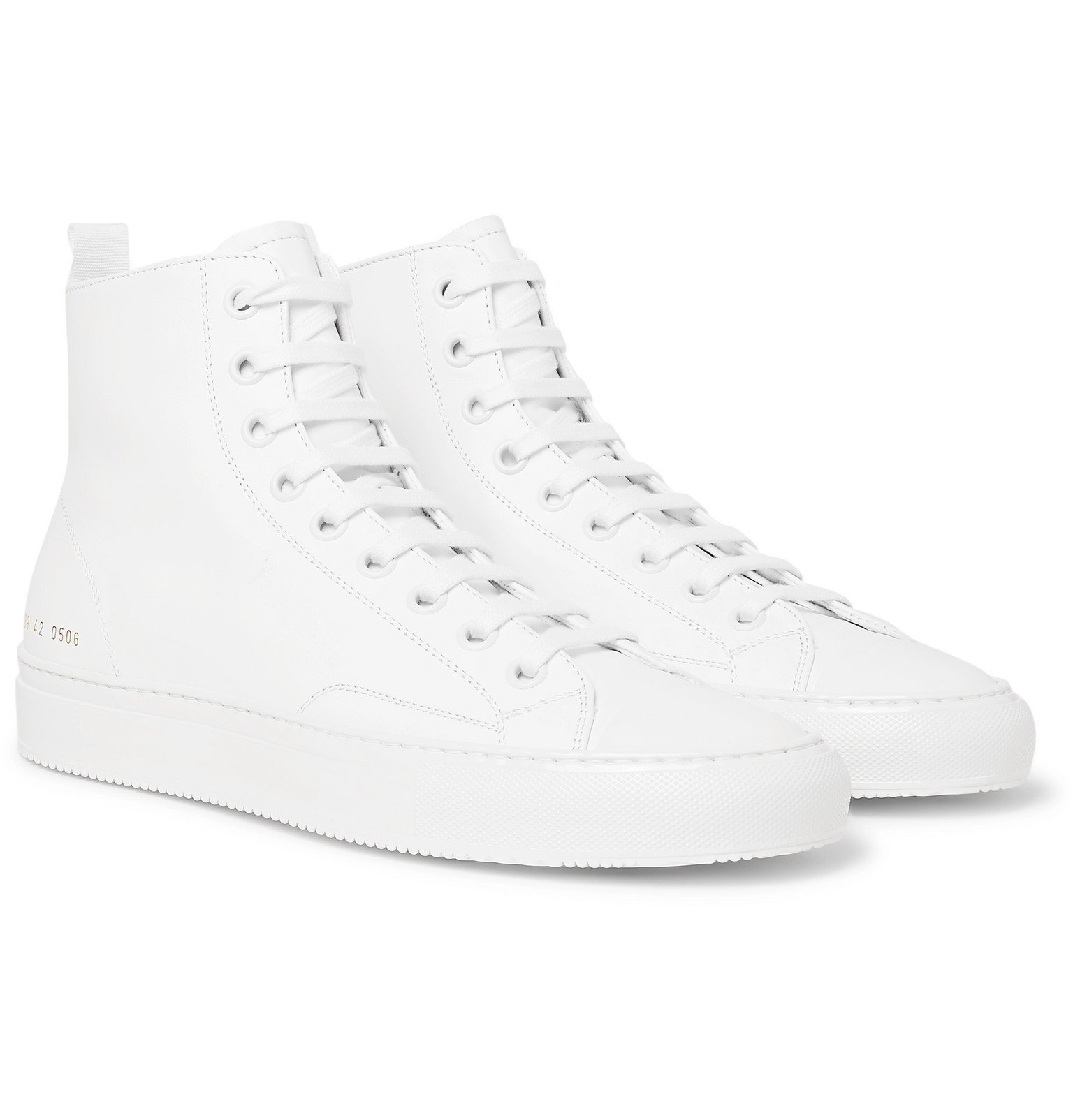 common projects black high top