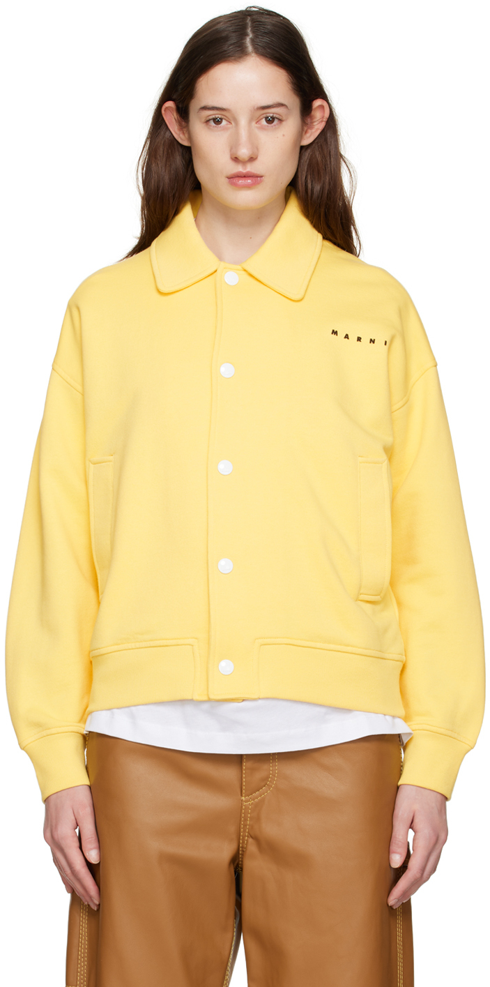 Marni Yellow Sweat Cardigan Marni