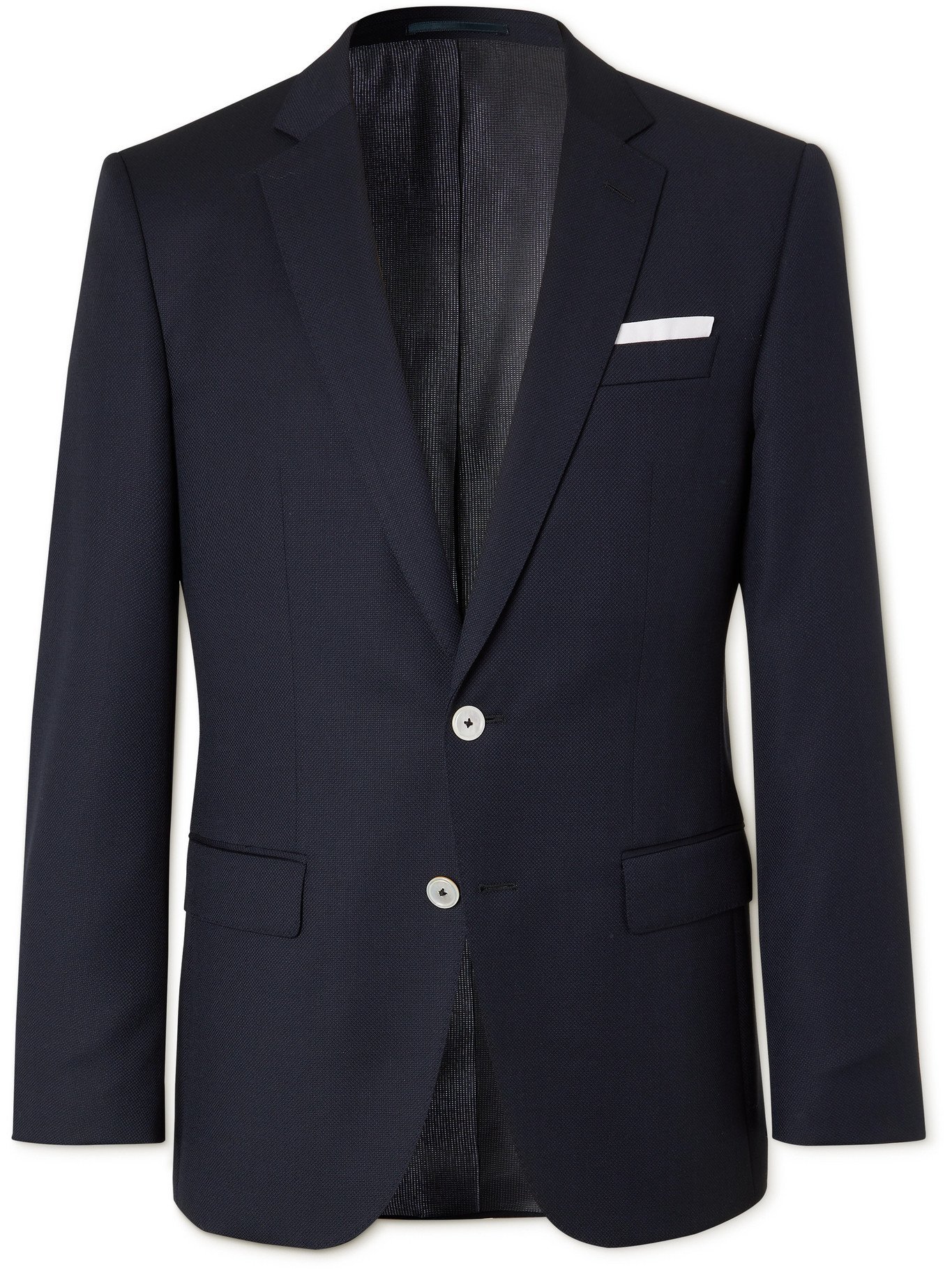 HUGO BOSS - Slim-Fit Virgin Wool Blazer - Blue Hugo Boss