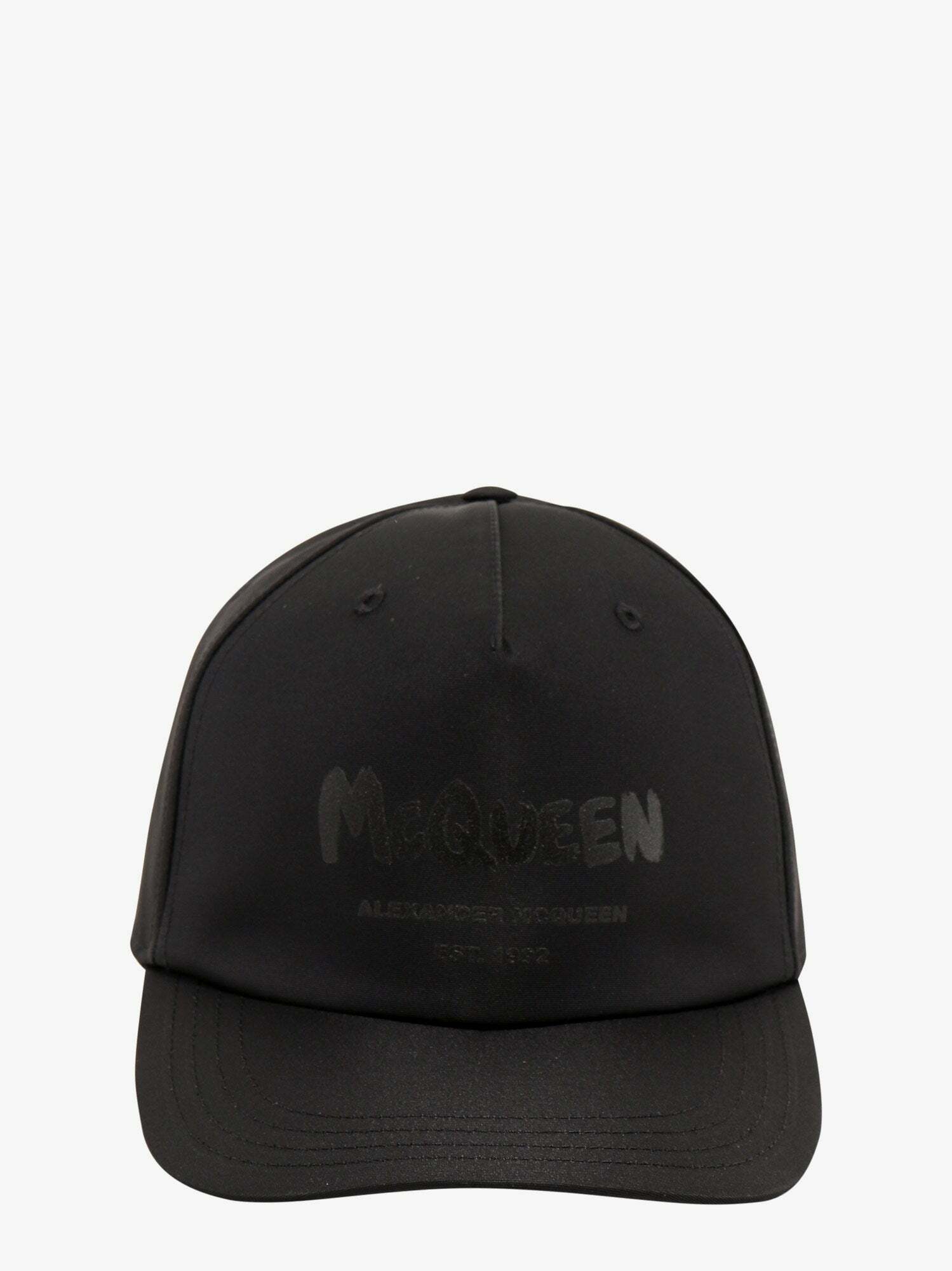 Alexander Mcqueen Hat Black Mens Alexander McQueen