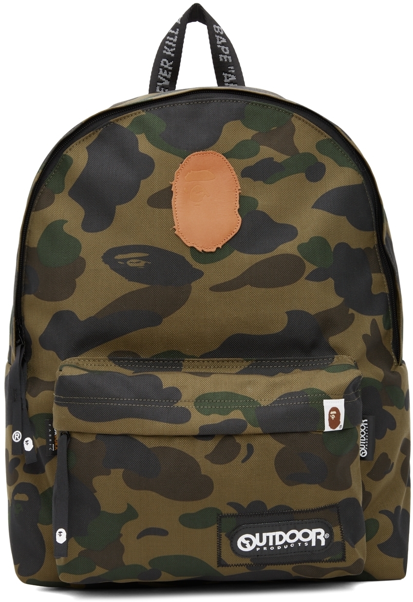 BAPE Green Outdoor Products Edition 1st Camo Day Backpack