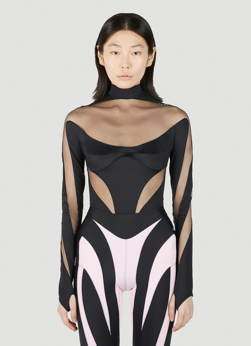 illusion bodysuit mugler