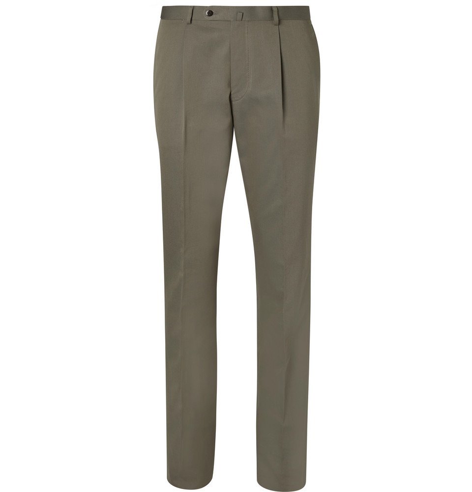 green suit trousers mens