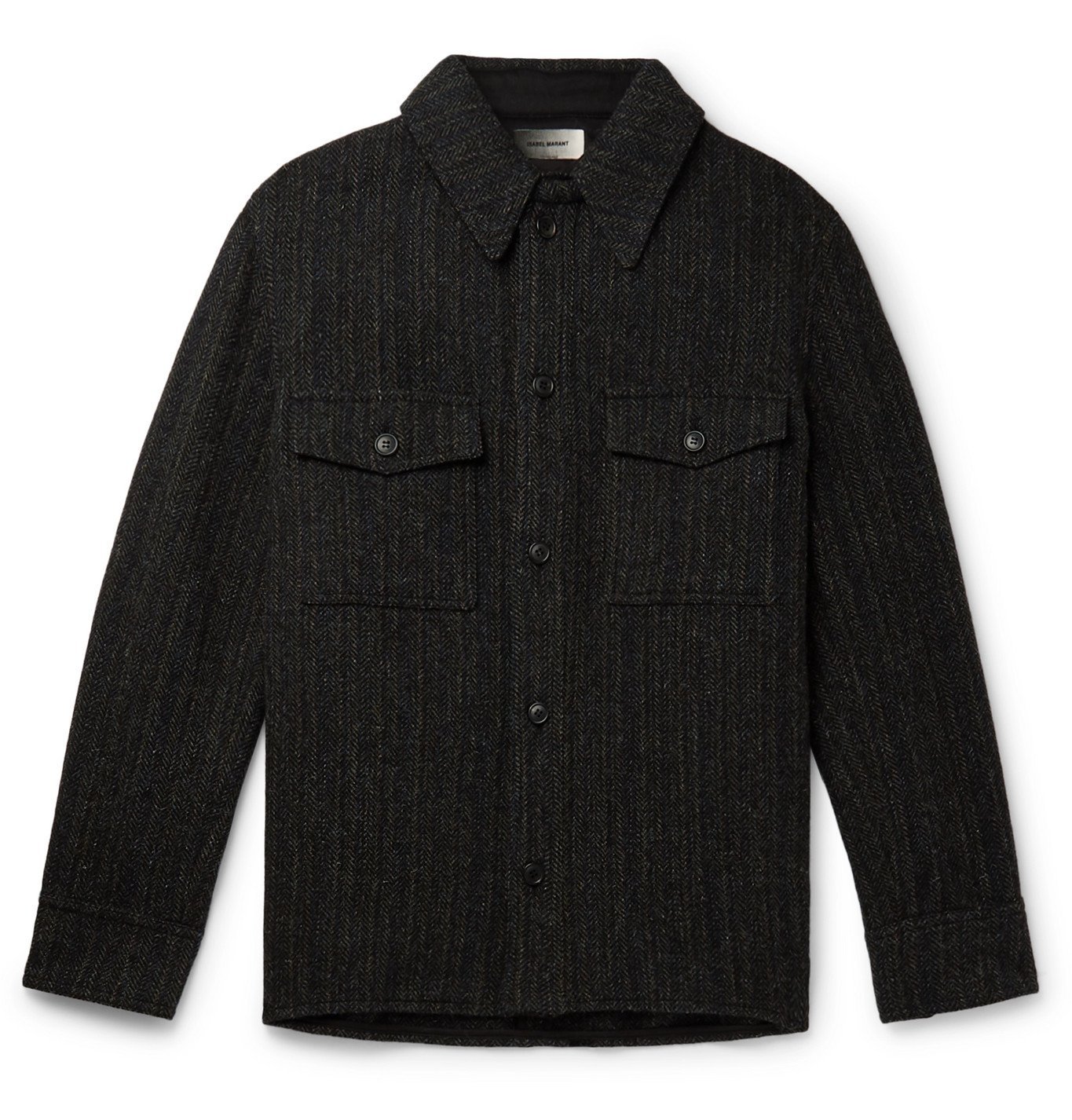 herringbone overshirt