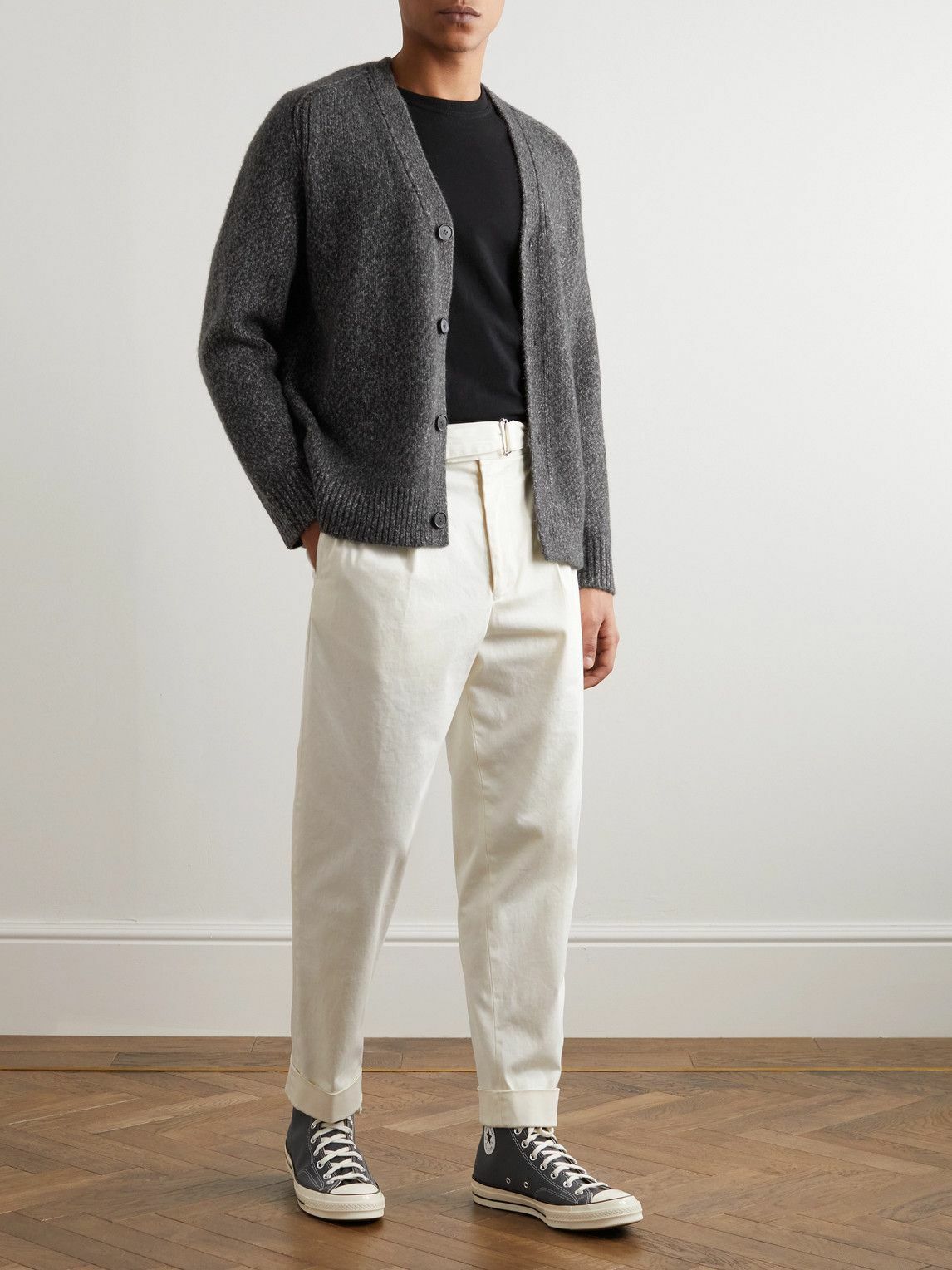 Theory - Alvin Knitted Cardigan - Gray Theory