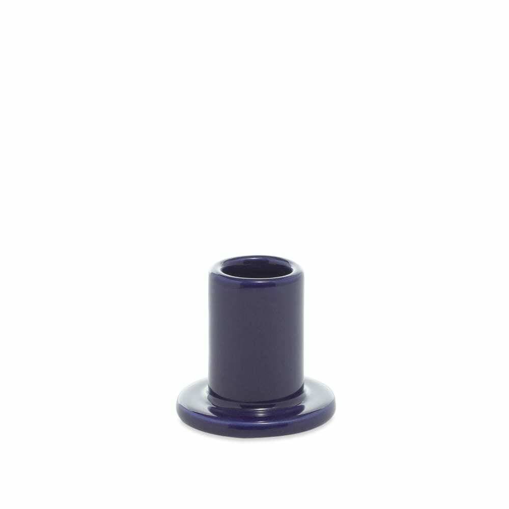 HAY Tube Candle Holder Small in Midnight Blue HAY