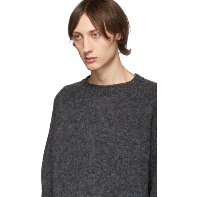 Loewe Grey Wool Melange Sweater Loewe