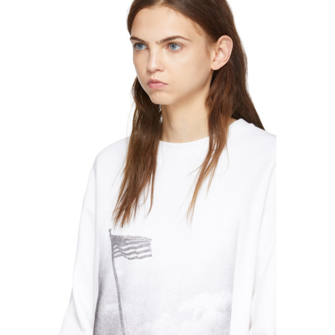 Calvin Klein 205W39NYC White American Flag Sweatshirt Calvin Klein ...