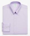 Brooks Brothers Men's Stretch Milano Slim-Fit Dress Shirt, Non-Iron Royal Oxford Button-Down Collar | Lavender