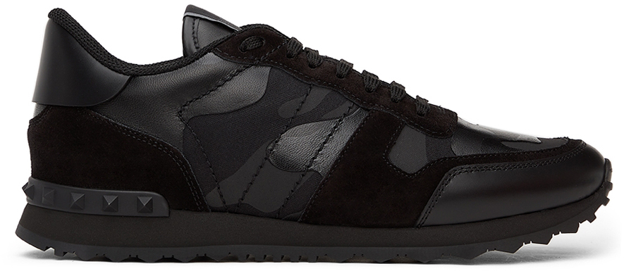 valentino black rock runners