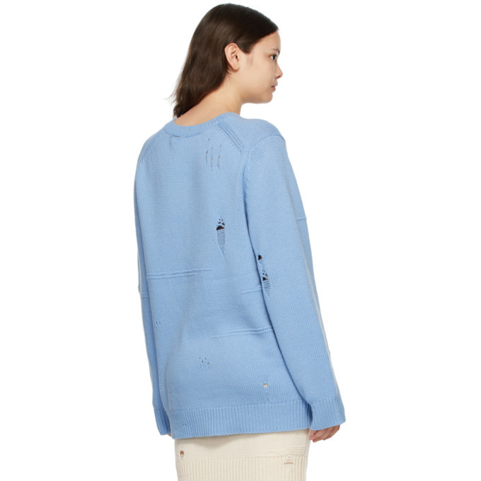 helmut lang blue sweater