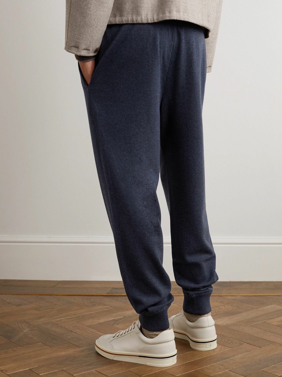 Loro Piana - Harrison Tapered Cashmere Sweatpants - Blue Loro Piana