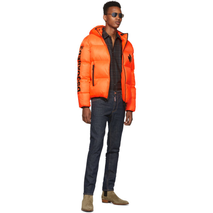 dsquared2 orange jacket