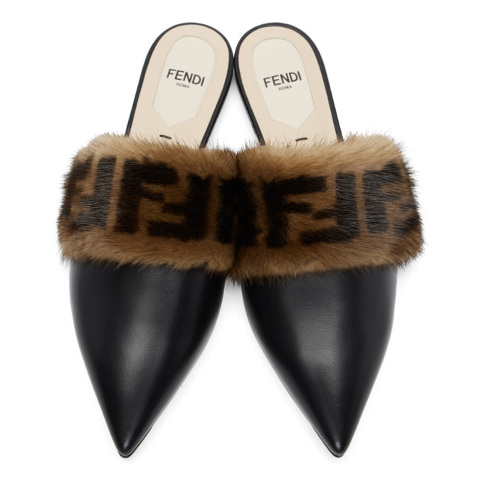 fendi fur loafers