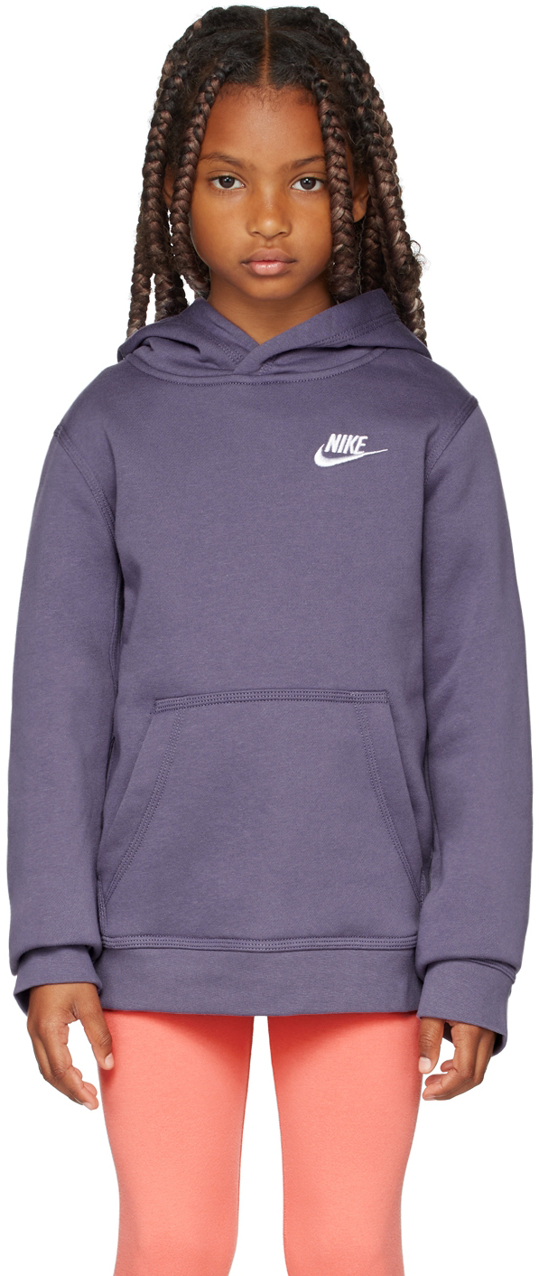 nike funnel neck hoodie purple