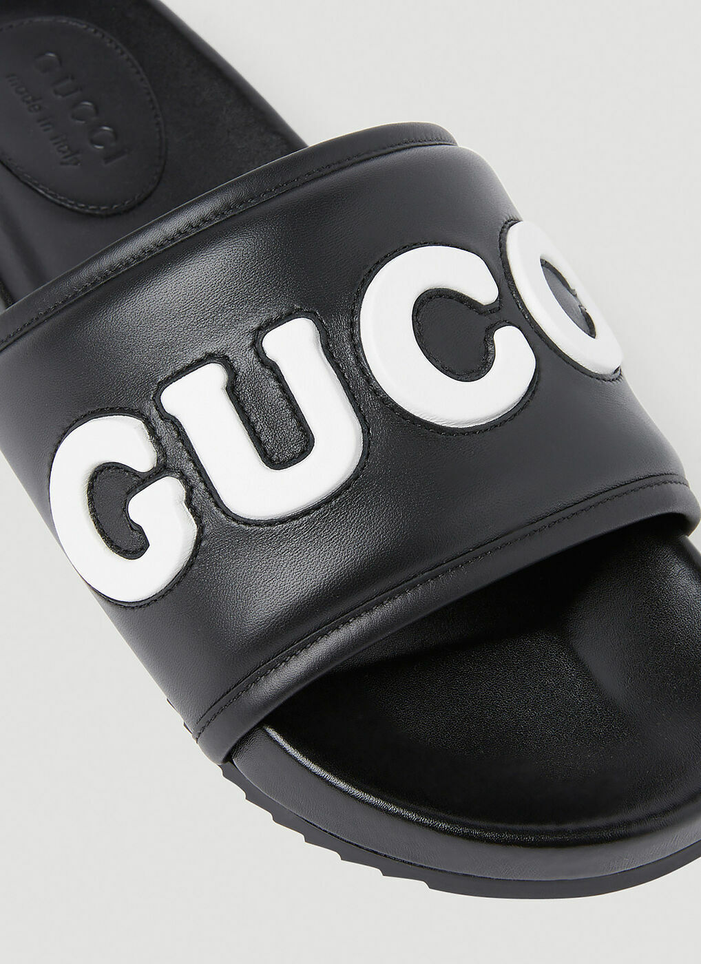 Gucci - Logo Slides in Black Gucci