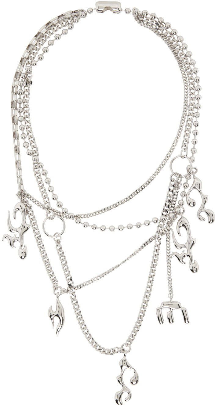 Miaou Silver Hannah Jewett Edition Charm Necklace Miaou