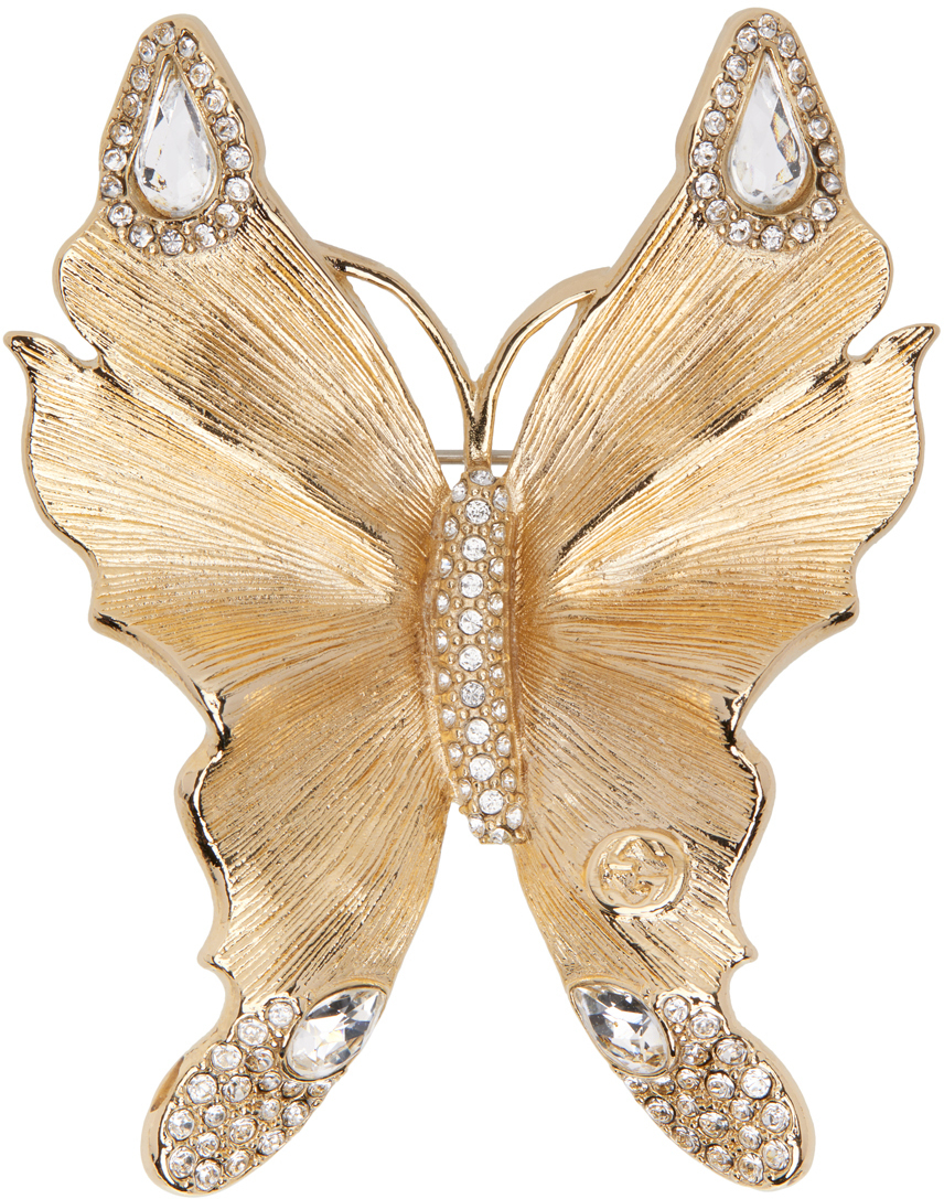 Gucci Gold Butterfly Brooch Gucci
