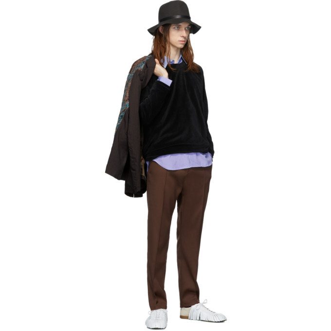 brown warm up pants