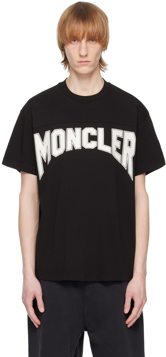 Moncler Black Printed T-Shirt Moncler