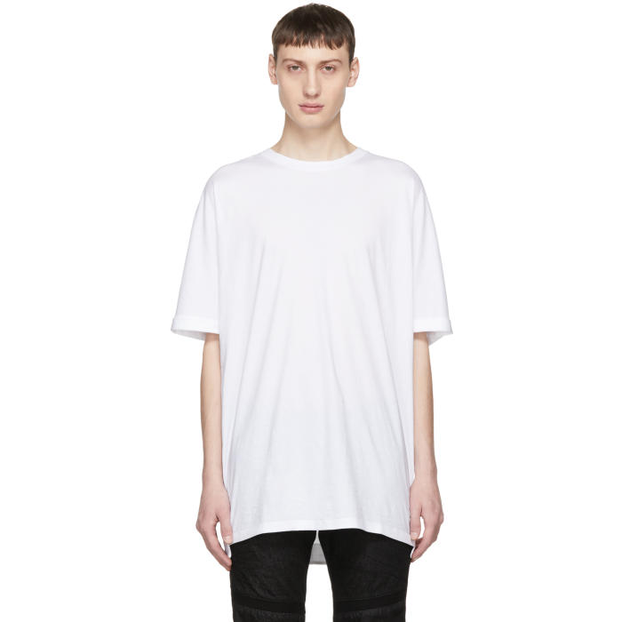 Helmut Lang White Oversized Uni Sleeve 