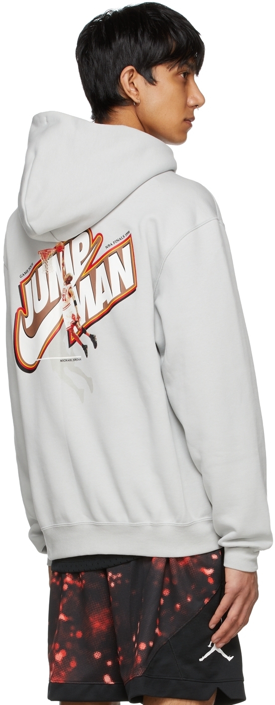 Nike Jordan Grey Jumpman Hoodie Nike Jordan Brand