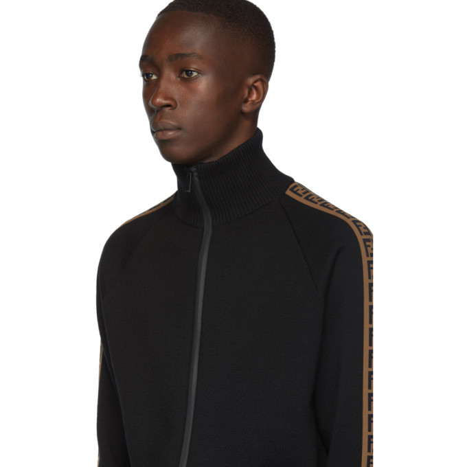 Fendi Black Forever Fendi Zip-Up 