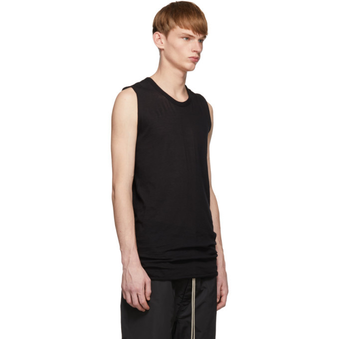 Rick Owens Black Basic Tank Top Rick Owens