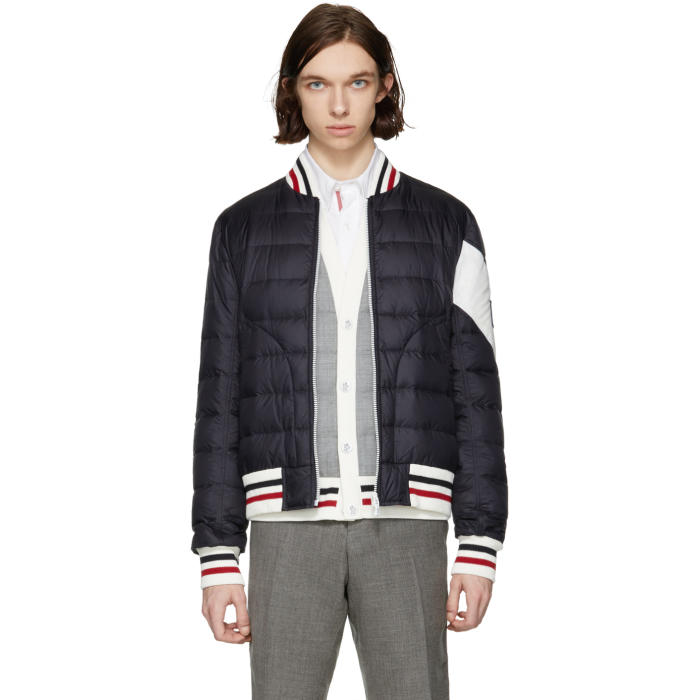 moncler gamme bleu bomber jacket