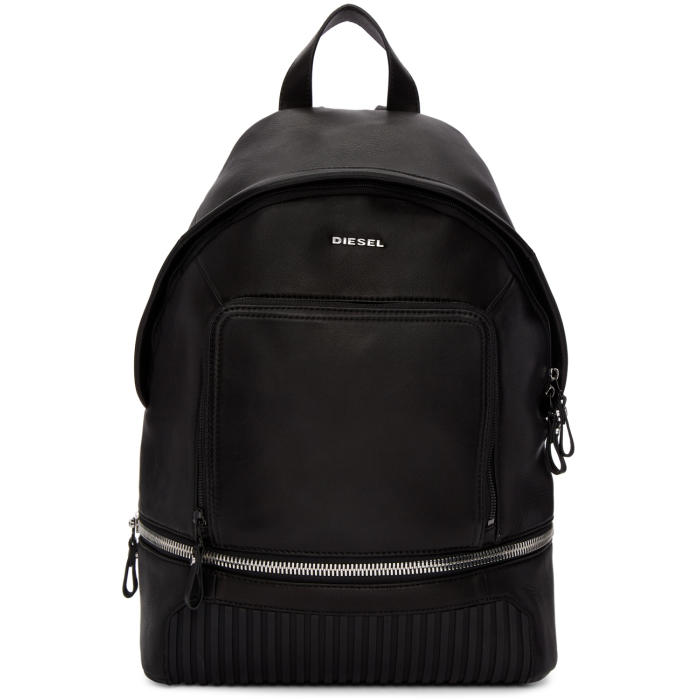 Diesel Black L Ziparound Backpack Diesel Black Gold