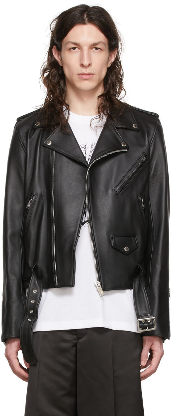 Johnlawrencesullivan Black Leather Jacket Johnlawrencesullivan