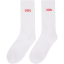 032c White and Red Remove Before Sex Socks