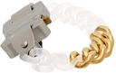 1017 ALYX 9SM Transparent & Gold Chain Bracelet