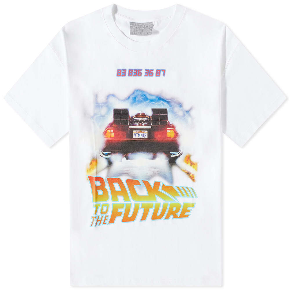 white back to the future t shirt