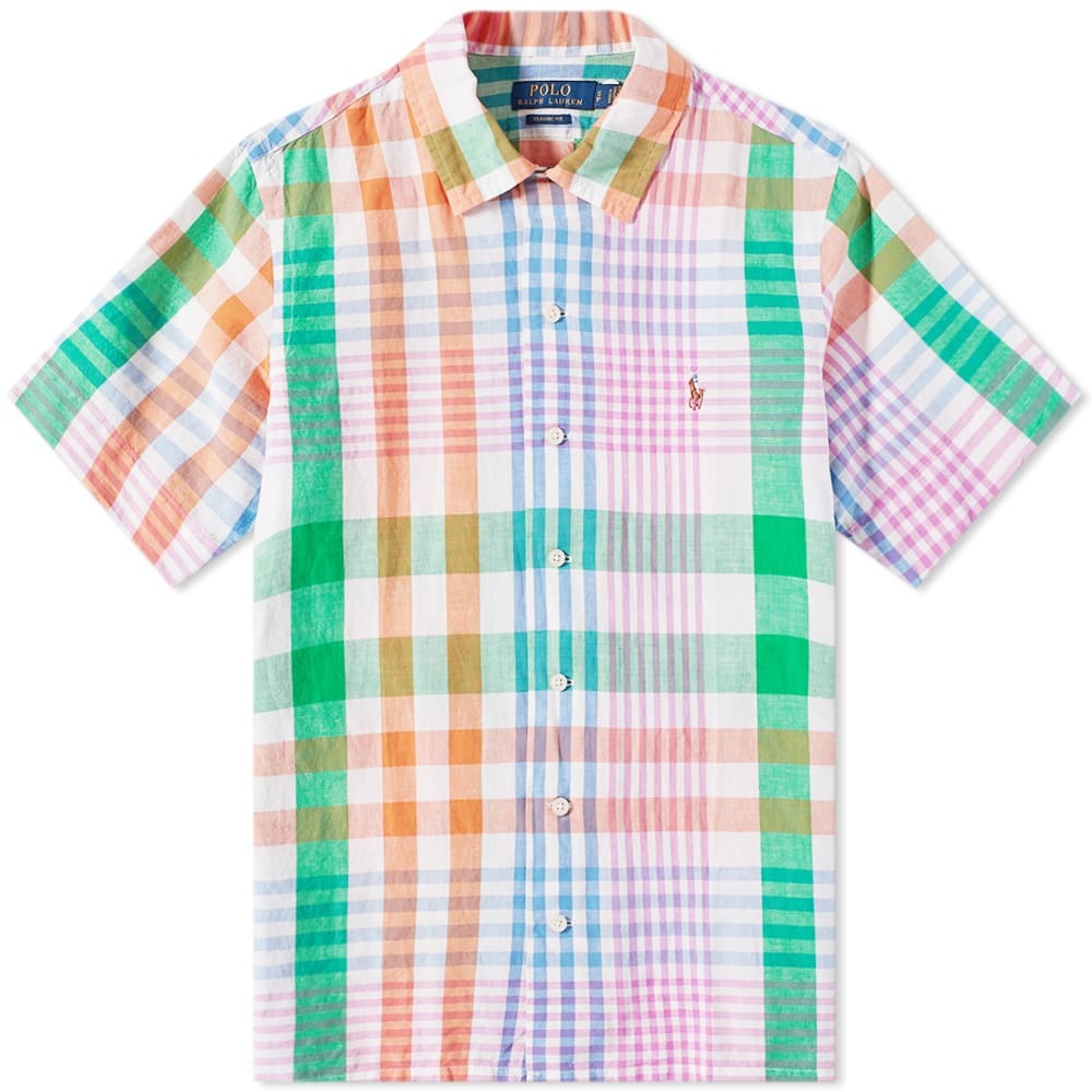 ralph lauren linen madras dress