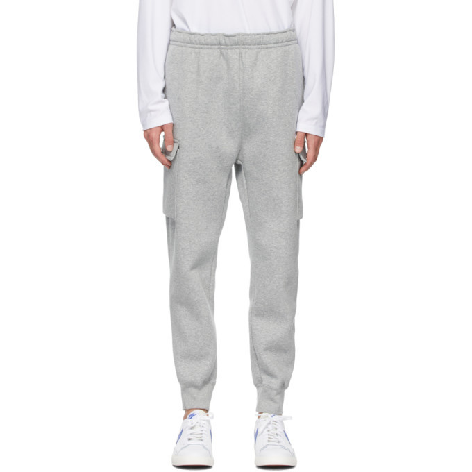Nike Grey Fleece Sportswear Club Cargo Pants Nike