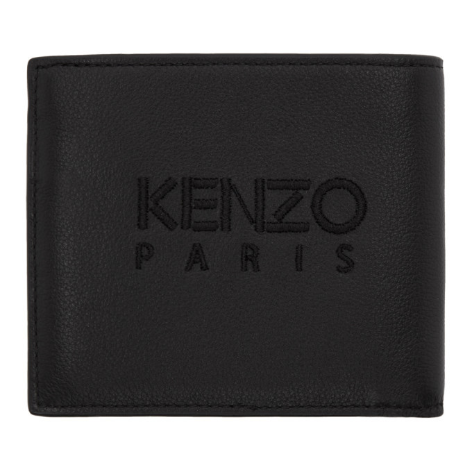 Kenzo Black Kampus Tiger Bifold Wallet Kenzo
