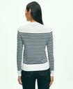 Brooks Brothers Women's Supima Cotton Crewneck Poppy Sweater | White
