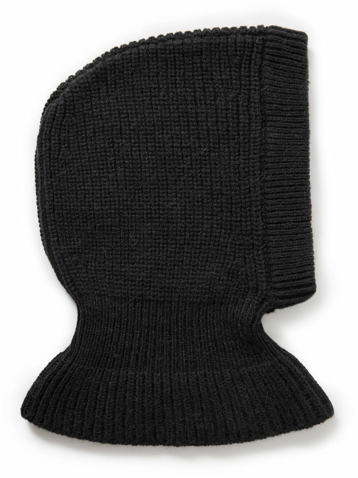 Lemaire RibbedKnit Balaclava Black Lemaire