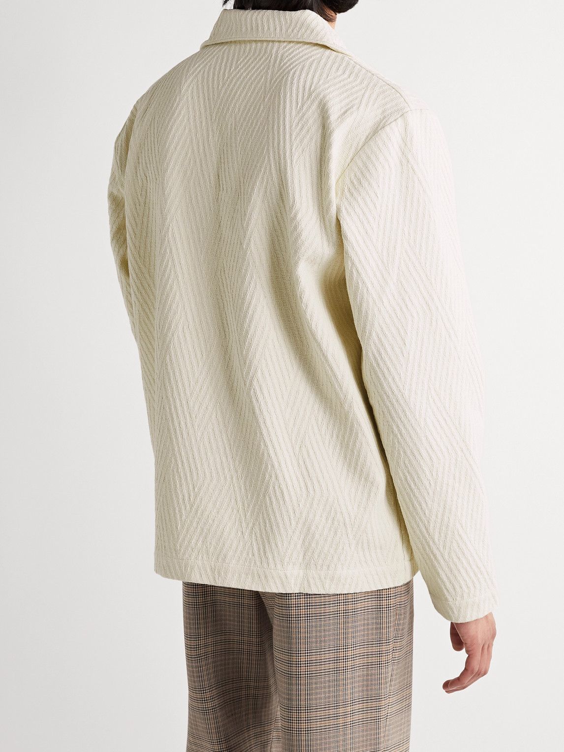 未使用 SHAREEF BORDER SLEEVE PULL-OVER knit