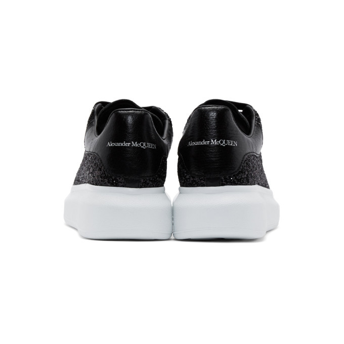 black glitter alexander mcqueen's