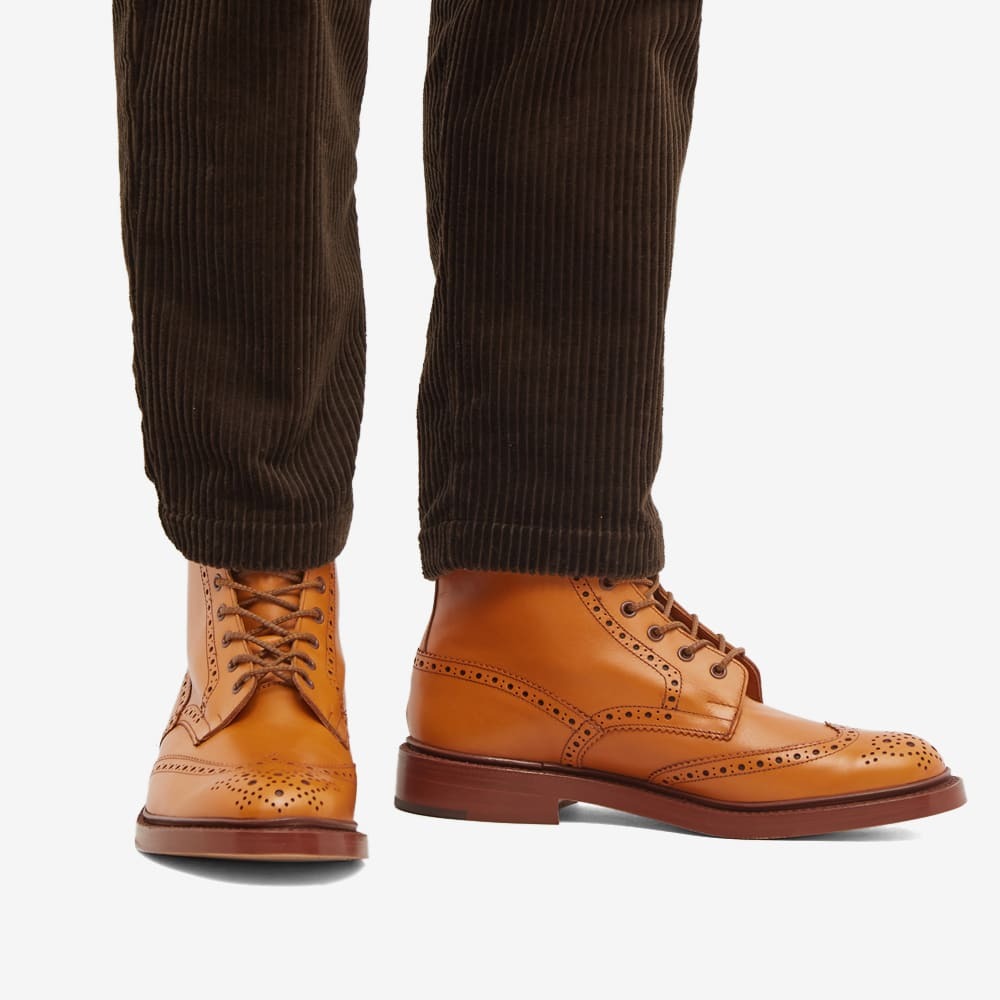 Tricker's Men's Stow Brogue Derby Boot in Acorn Antique Tricker's