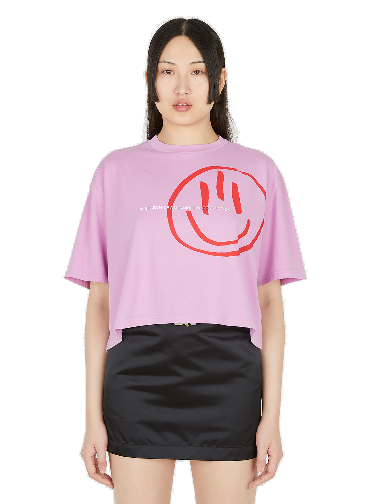 Photo: Third Eye Cropped T-Shirt in Pink